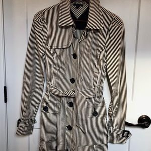 Tommy Hilfiger Medium Pinstripe Trench Coat